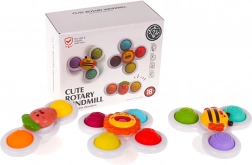 Set sensorische spinners met zuignappen voor de allerkleinsten