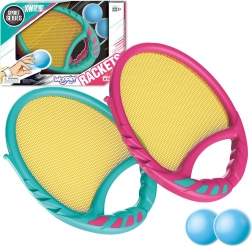 Woopie spel Catch Ball - 2 peddels en 2 ballen
