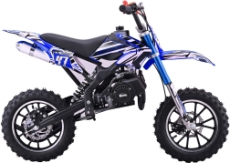Benzine-minibike 49 cc Storm – blauw