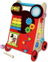 Multifunctionele houten loopwagen Mickey