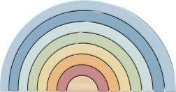 Houten pastelregenboog TOOKY TOY Montessori bouwset