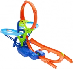 Hot Wheels Stunt Tracks luchtbotsing – racebaan met looping en booster