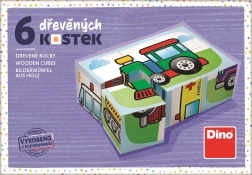 Houten blokken Vervoer – 6 blokken
