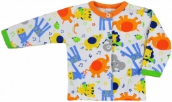 Babykatoenen jasje Bobas Fashion Zoo oranje