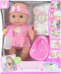 Baby met geluiden en plassen met accessoires