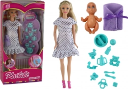 Zwangerschapspop met kind en accessoires