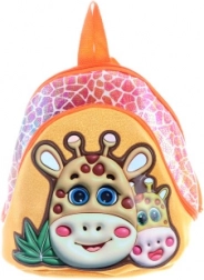 Kinder 3D rugzak giraffe, oranje