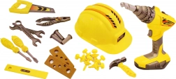 Kindergereedschapsset met helm Tuff Tools