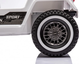 Elektrische kinderauto Mountain Off-Road wit