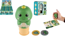 Kinderstempel met dinosaurusstickers – creatieve set
