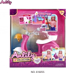 Scooter met accessoires voor poppen
