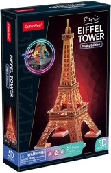 Puzzel 3D LED Nachteditie: Eiffeltoren