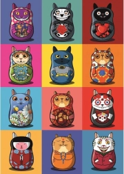 Puzzel Magnolia Catryoshky 1000 stukjes