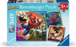 Puzzel 3x49 stukjes SPIDERMAN