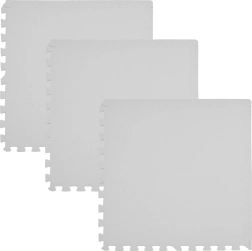 Schuimrubberen puzzelvloermat Humbi 180 × 60 cm grijs - 3 stuks