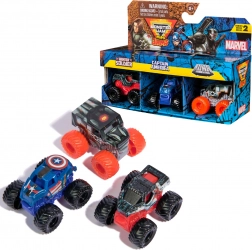 Monster Jam Mini Jams – set van 3 mini-trucks MARVEL: Winter Soldier, Captain America, War Machine