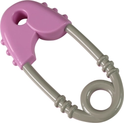 Rammelaar voor baby roze-grijs