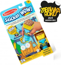 Sticker WOW! Stickerset met Buldozer Stempel