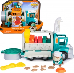 Paw Patrol Rubble & Crew – bouwvrachtwagen Opa Gravel met figuur en kinetisch zand