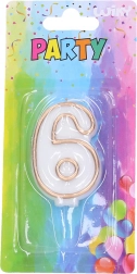 Partykaars nummer 6 goud