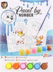 Schilderen op nummer – honden aan zee, set van 2 afbeeldingen