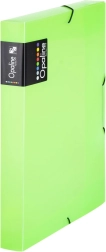 Documentenbox met elastiek A4 groen
