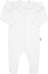 Baby katoenen boxpak New Baby Stripes wit 80 (9–12 m)