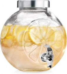 Glazen drankdispenser met kraantje 5,4 l