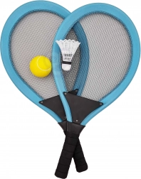 kinder sportset rackets voor tennis en badminton Woopie