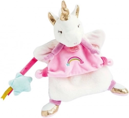 Doudou pluchen handpop Eenhoorn