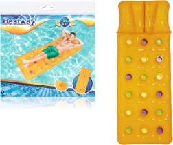 Bestway opblaasbaar luchtbed voor op het water met kussen 188 × 71 cm – Oranje