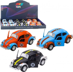 Metalen retro Kever met pull-back aandrijving en openslaande deuren 1:36