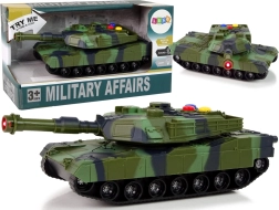 Militaire tank 1:32 met camouflage, licht en geluid