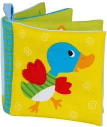 Katoenen kleurrijk knisperboekje met piepende Dierentjes