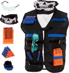 Tactisch vest voor schuimpijltjes met accessoires – kinderset