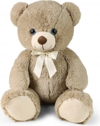 pluchen beer cappuccino 78 cm met strik RAPPA