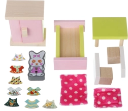Houten kinderkamermeubels voor poppen Kamer