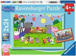 Ravensburger puzzel Peppa Big op het feest 2×24 stukjes