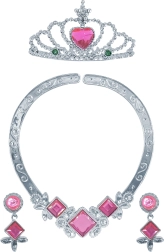 Prinsessenset met ketting – roze