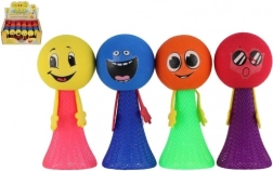 Stuiterende foambal met figuurtje 10 cm, mix kleuren