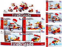 Bouwset brandweer met minifiguur – 4 varianten