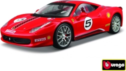 Modelauto Ferrari 458 Challenge rood 1:24 Bburago