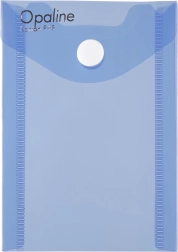 Documentenmapje met drukknoop A7 staand Opaline blauw