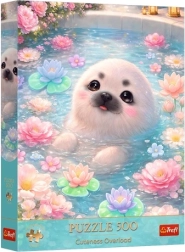 Puzzel Premium Plus Cuteness Overload Sladká tuleň - 500 stukjes
