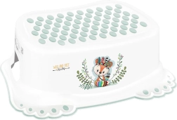 Antislip kinderkrukje voor de badkamer Wild & Free vos – wit