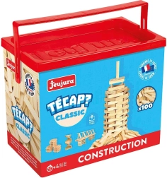 Jeujura bouwset van massief hout 100 delen