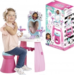 Kaptafel GABBY’S DOLLHOUSE hartvormige spiegel en krukje + 10 accessoires