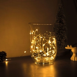 Kerst-LED-lichtslinger 5 m, 50 LED's, warm wit