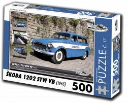 Retro-auto puzzel Škoda 1202 STW VB 500 stukjes