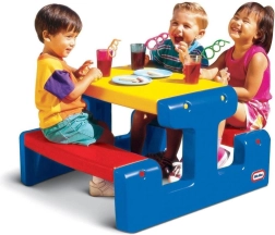 Kinderpicknicktafel LITTLE TIKES Jr met bankjes – blauw